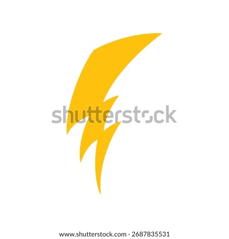 lightning strike cartoon design element