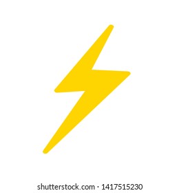 Lightning strike causes natural electricity to cause harm. icon-vector