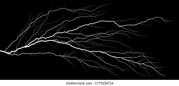 Lightning strike in the night sky.