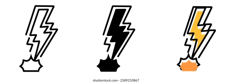 Lightning Strike is a powerful discharge of electricity from a storm cloud, often accompanied by thunder.