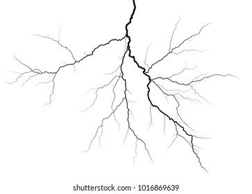 A lightning stroke.