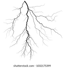 A lightning stroke.