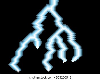 Lightning Style Pixel Stock Vector Royalty Free
