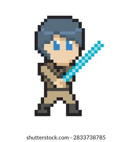 lightning sword knight pixel art