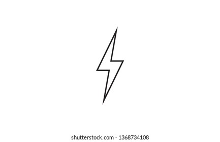 Lightning symbol electicity icon flash sign