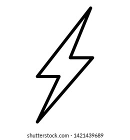 Lightning Bolt Minimal Simple Symbol Creative Stock Vector (Royalty ...