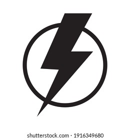 Lightning symbol icon. Lightning vector illustration