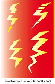 lightning symbol vector drawing