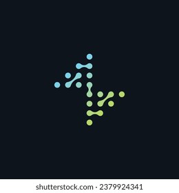 Lightning tech logo design illustration vector template