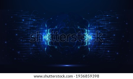 lightning technology Abstract background.lightning technology background, vector illustration,3D Lightning particle effect.