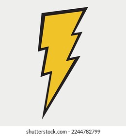 Ilustración vectorial de iconos Lightning, Thunder, Bolt y Flash