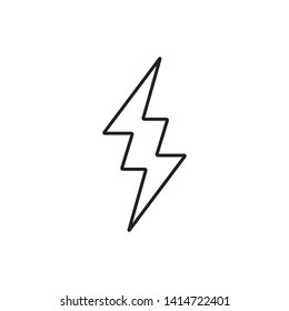 Lightning  thunder bolt icon illustration isolated vector sign symbol - Vector