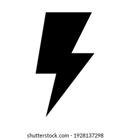 Lightning Thunder Charge Power Icon Symbol Vector