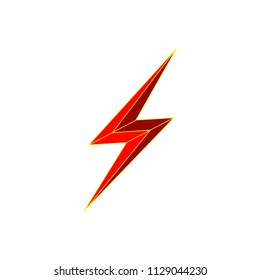 lightning, thunder, electric, flash logo design element