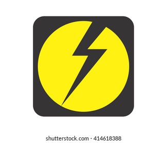 lightning thunder electric icon image vector