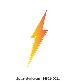 lightning thunderbolt electricity logo design template