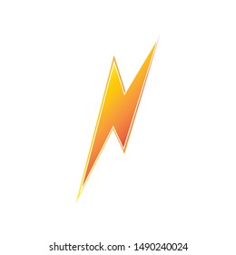 lightning thunderbolt electricity logo design template
