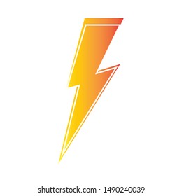 lightning thunderbolt electricity logo design template
