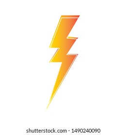 lightning thunderbolt electricity logo design template