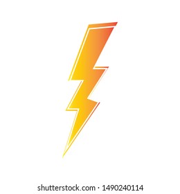 lightning thunderbolt electricity logo design template