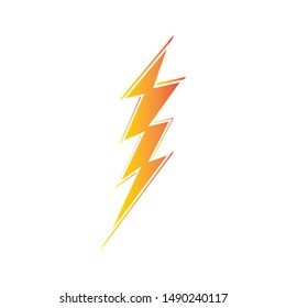 lightning thunderbolt electricity logo design template