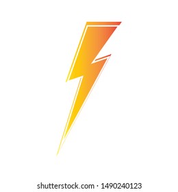 lightning thunderbolt electricity logo design template
