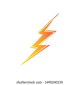 lightning thunderbolt electricity logo design template