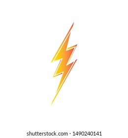 lightning thunderbolt electricity logo design template