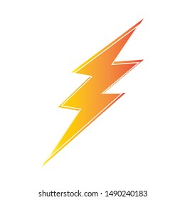 lightning thunderbolt electricity logo design template