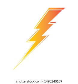 lightning thunderbolt electricity logo design template