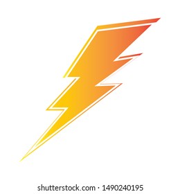 lightning thunderbolt electricity logo design template