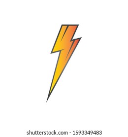 lightning thunderbolt electricity logo design template