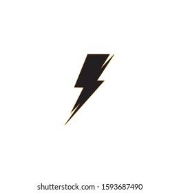 lightning thunderbolt electricity logo design template