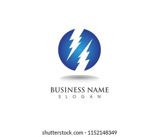 lightning thunderbolt electricity vector logo 
