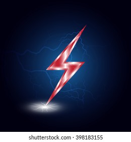 lightning and thunderbolt satirically on floor