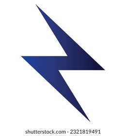 Arte vectorial relámpago con colores degradados.