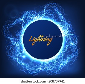 Lightning vector background. Vector eps10