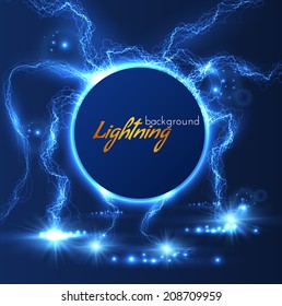 Lightning vector background. Vector eps10