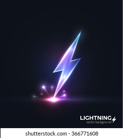 Lightning vector background. Vector eps10.