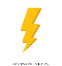 Lightning vector design. flat vektor lightning icon