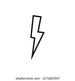 lightning vector icon 10 eps