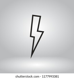 lightning vector icon 10 eps