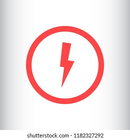 lightning vector icon 10 eps