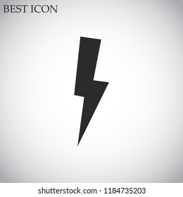 lightning vector icon 10 eps