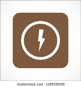 lightning vector icon 10 eps