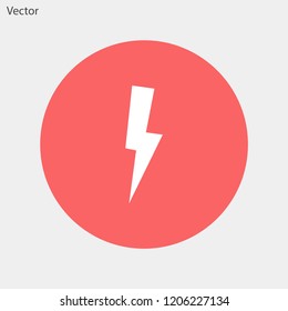 lightning vector icon 10 eps
