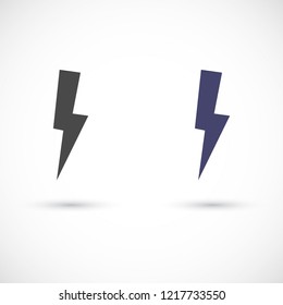 lightning vector icon 10 eps