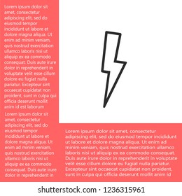 lightning vector icon 10 eps