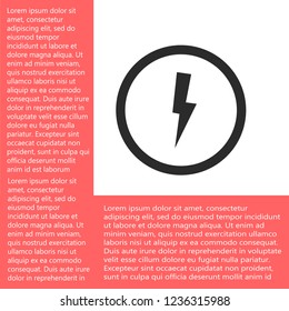 lightning vector icon 10 eps