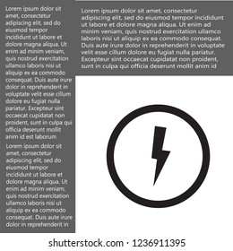lightning vector icon 10 eps
